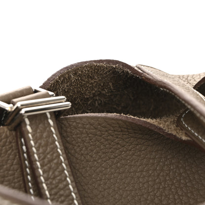 Hermes Taurillon Clemence Picotin Lock 18 PM Etoupe 11 of 14