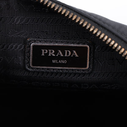 Prada Re-Nylon Saffiano Pocket Zippered Shoulder Bag Black 7 of 11