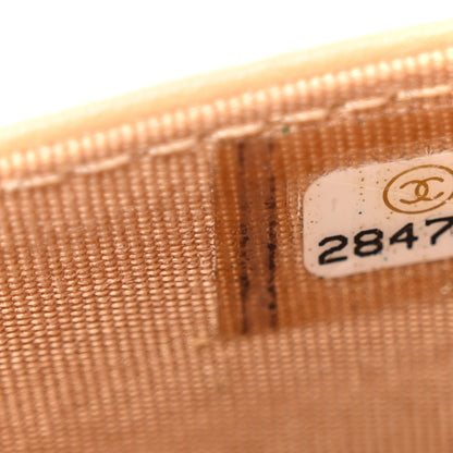 Chanel Caviar Quilted Boy Wallet On Chain WOC Dark Beige 8 of 13