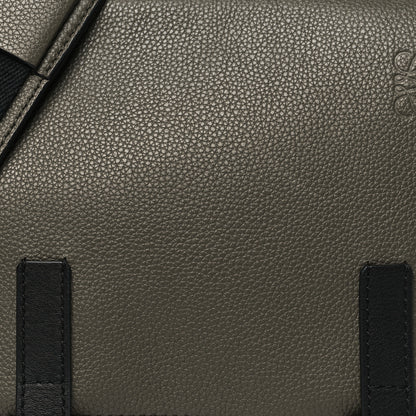 Loewe Soft Grained Calfskin XS Military Messenger Bag  Khaki Green Black 8 of 10