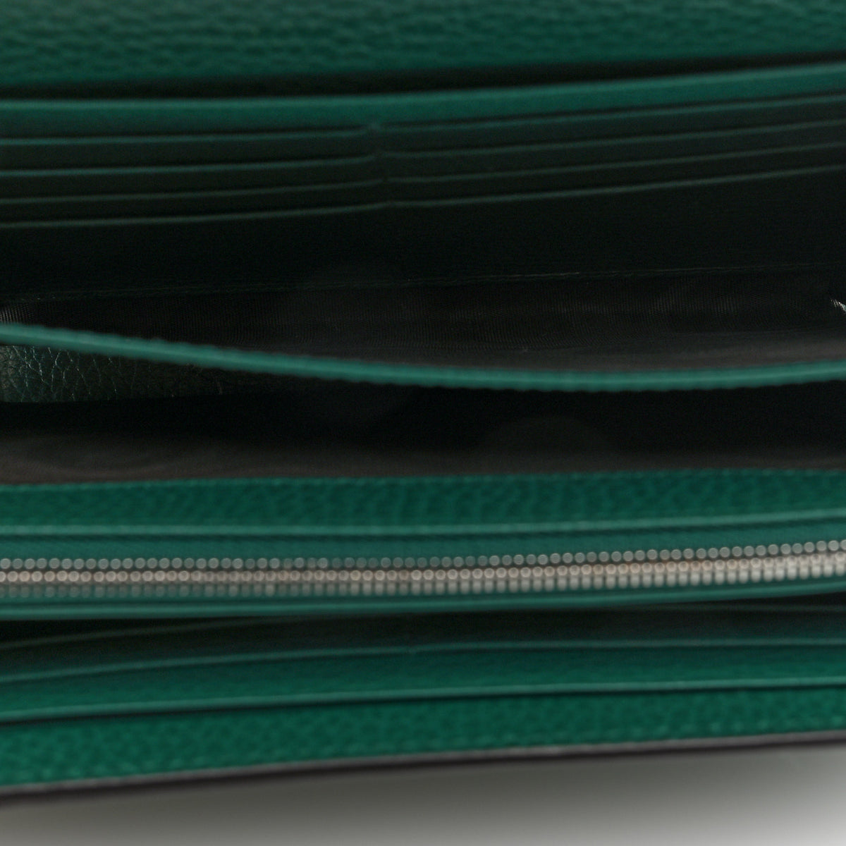 Gucci Calfskin Mini Dionysus Chain Wallet Emerald 5 of 9