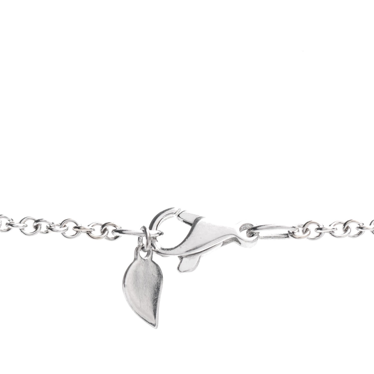 Piaget 18K White Gold Diamond Rose Pendant Necklace 6 of 6