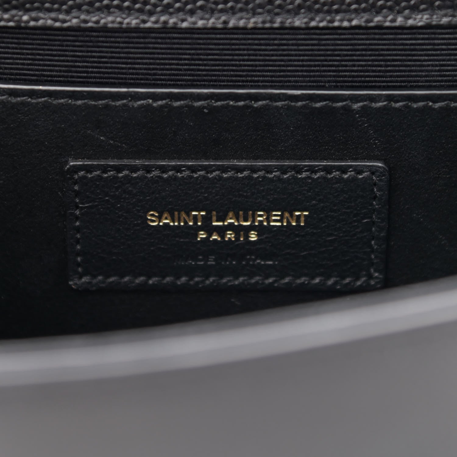 Saint Laurent Grain De Poudre Small Classic Monogram Kate Tassel Satchel Black 6 of 12
