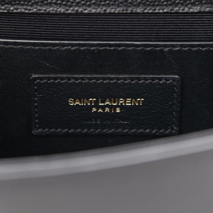Saint Laurent Grain De Poudre Small Classic Monogram Kate Tassel Satchel Black 6 of 12