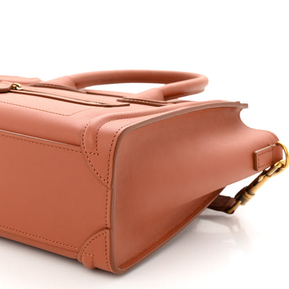 Celine Smooth Calfskin Nano Luggage Terracotta 10 of 10