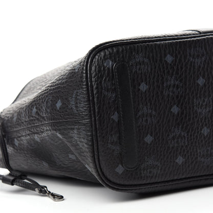 MCM Visetos Large Liz Reversible Shopper Tote Black 7 of 16
