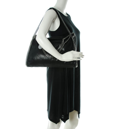 Stella McCartney Shaggy Deer Falabella Fold Over Tote Black 2 of 8
