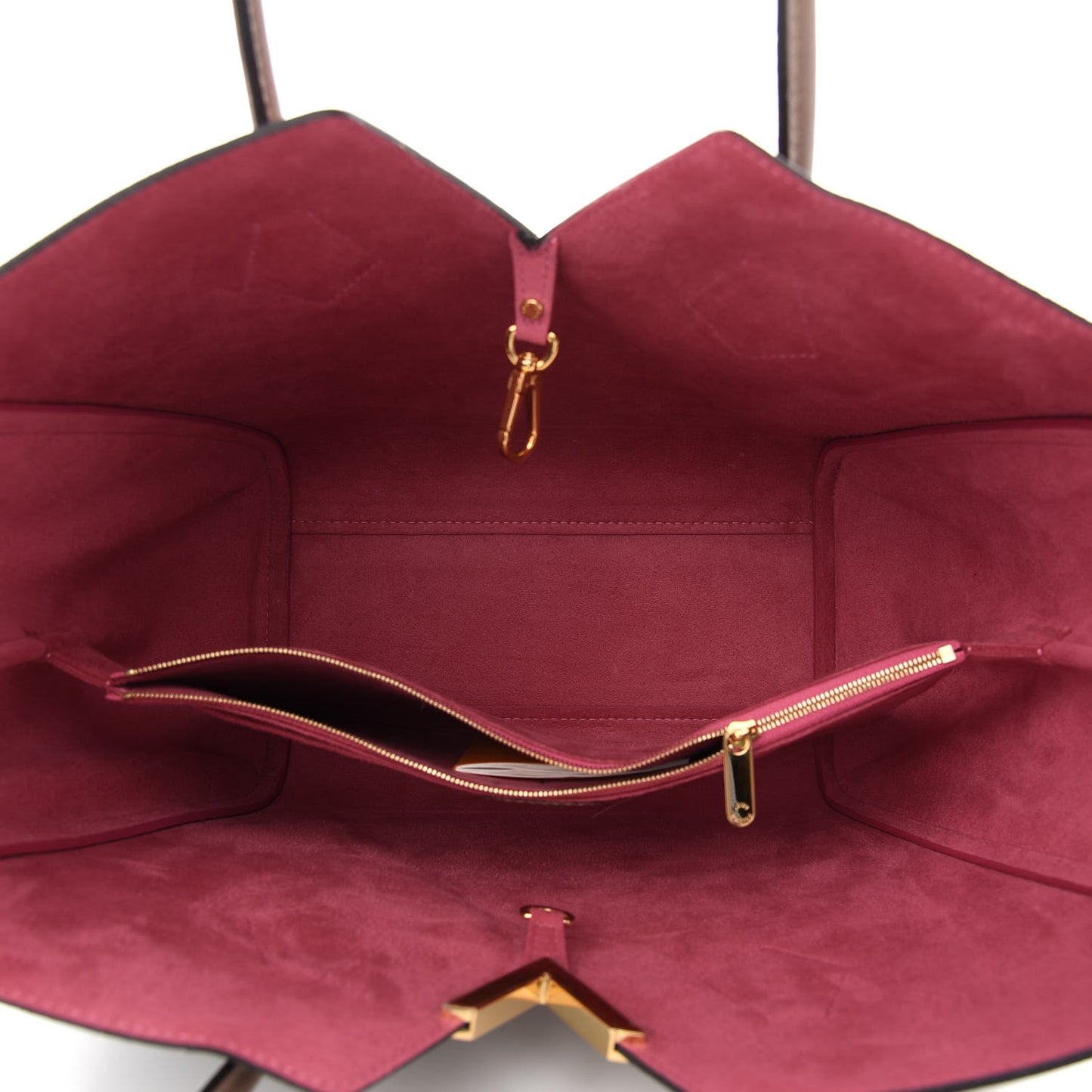 Calfskin Monogram Kimono Tote Taupe Glace
