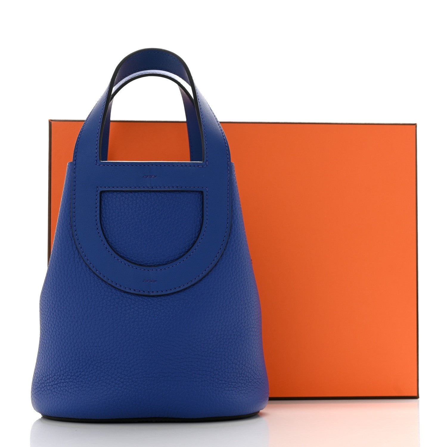 Hermes Taurillon Clemence Swift In-The-Loop 18 Bag Bleu Royal 11 of 11