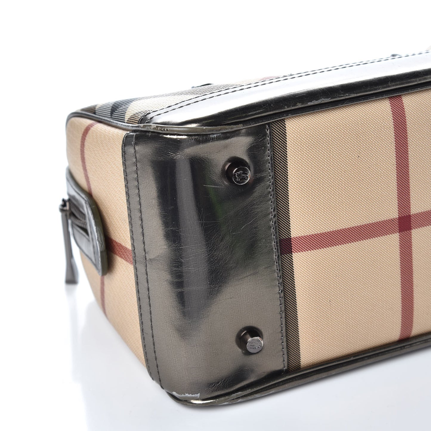 Supernova Check Patent Bowling Bag Pewter