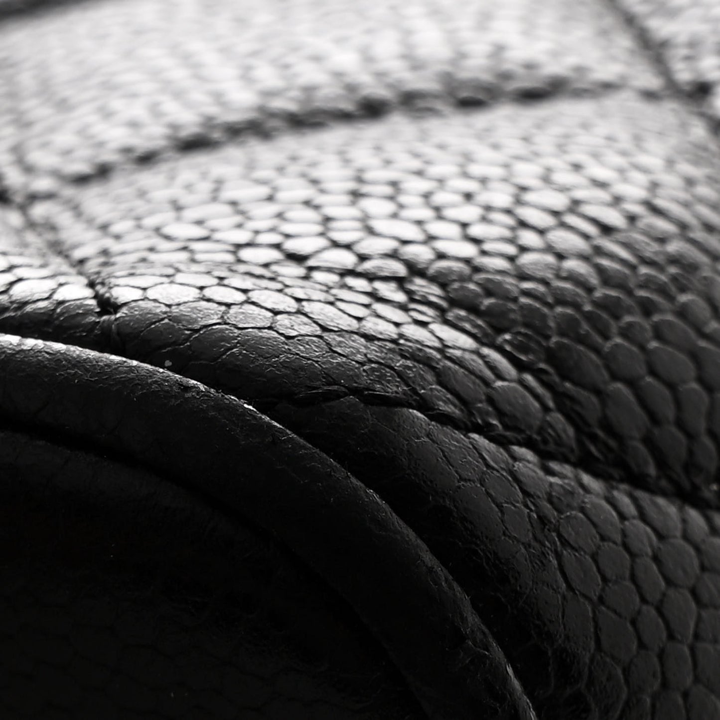 Caviar Quilted Medallion Tote Black