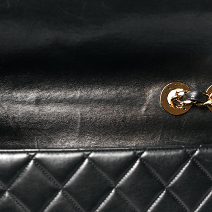 Chanel Lambskin Quilted Jumbo Single Flap Black 11 of 13