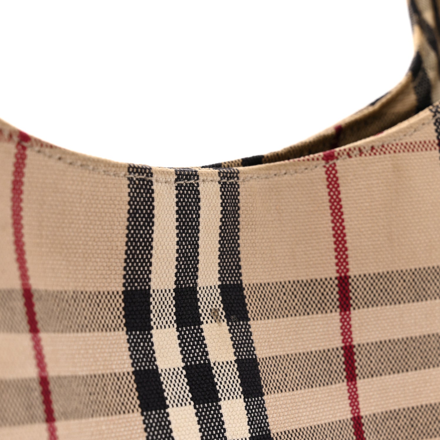 Burberry House Check Espadrille Bucket Bag Beige 11 of 13