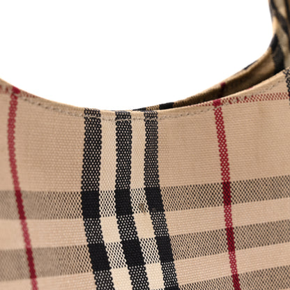 Burberry House Check Espadrille Bucket Bag Beige 11 of 13