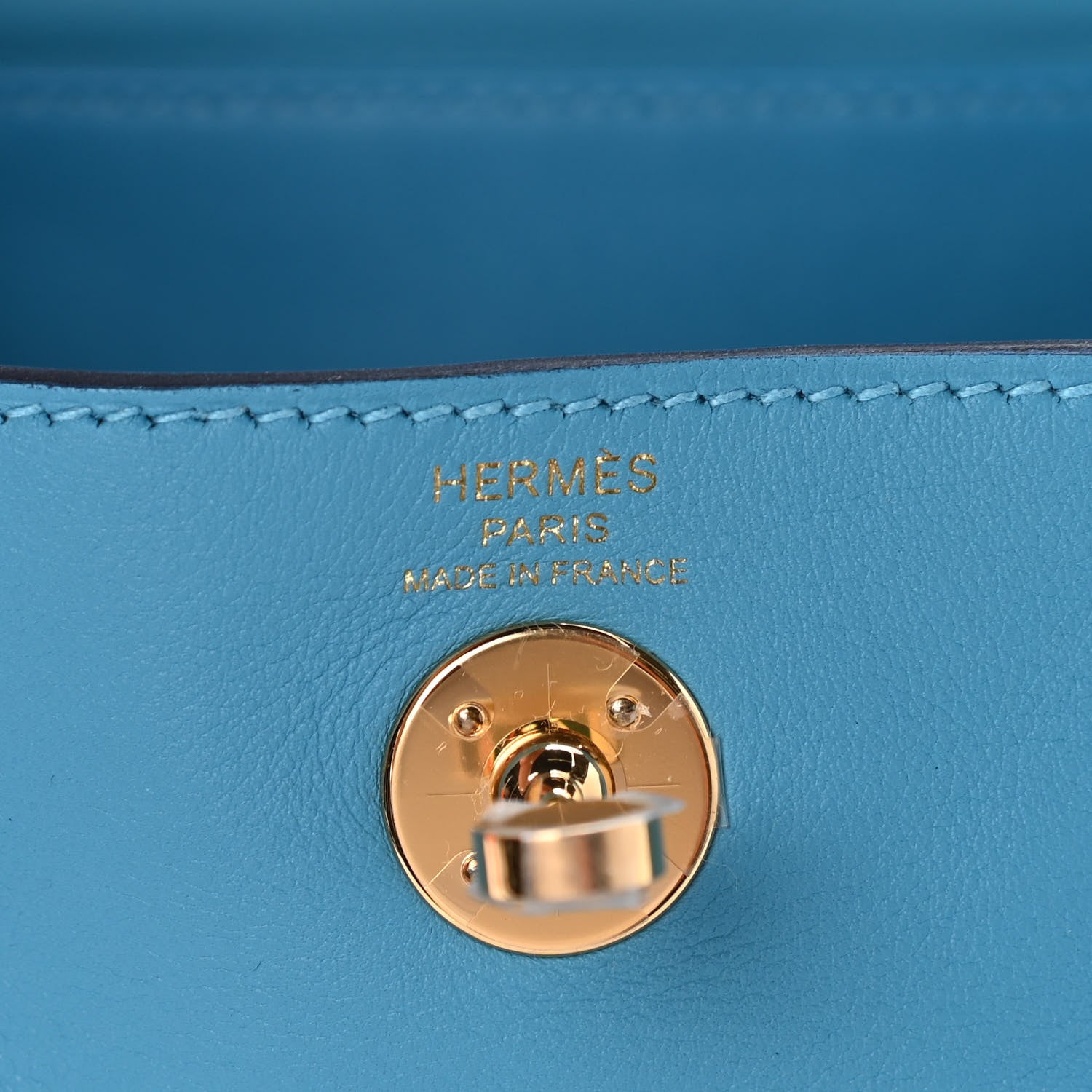 Hermes Swift Mini Lindy 20 Bleu Du Nord 6 of 9