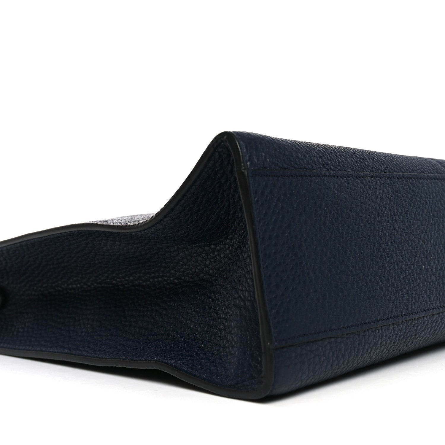 Fendi Cuoio Romano Glazed Fabric FF 1974 Peekaboo X-Lite Fit Navy 9 of 10