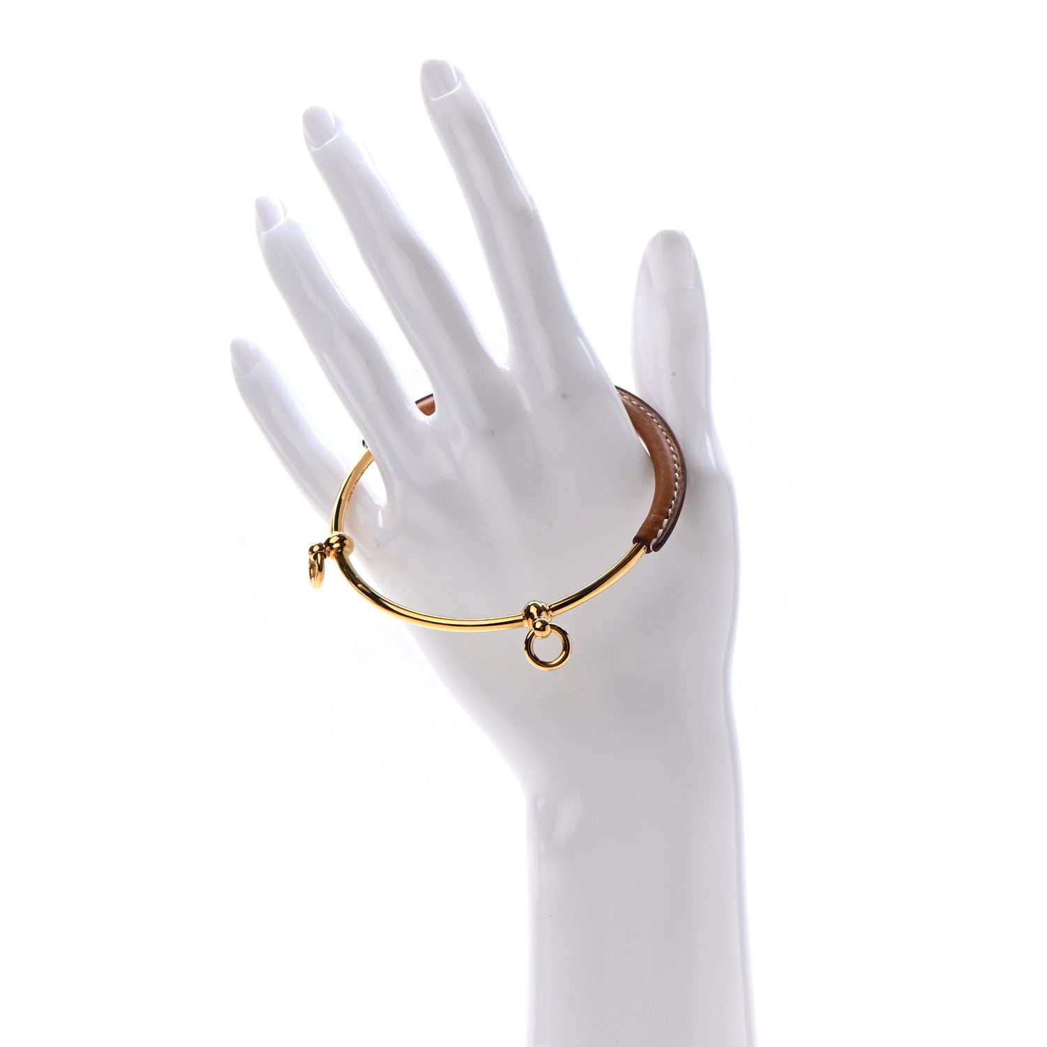 Hermes Barenia Loop 2 Bracelet M Fauve 2 of 6