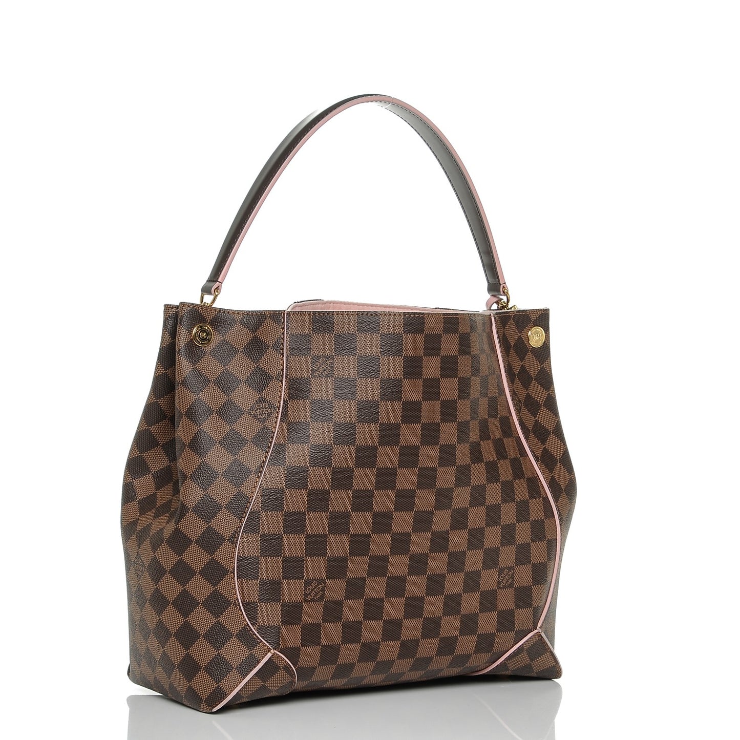Damier Ebene Caissa Hobo Rose Ballerine