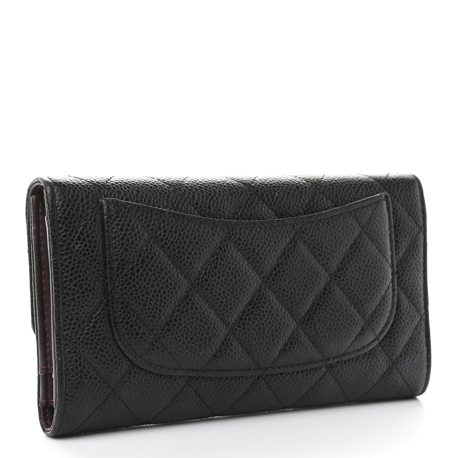 Chanel Caviar Quilted Large Flap Wallet Black 3 of 8