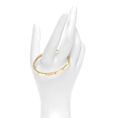 Cartier 18K Yellow Gold 6 Diamond Small LOVE Bracelet 16 4 of 12