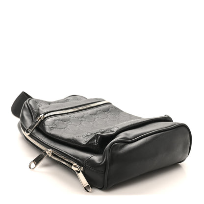 Gucci Guccissima Sling Backpack Black 4 of 10