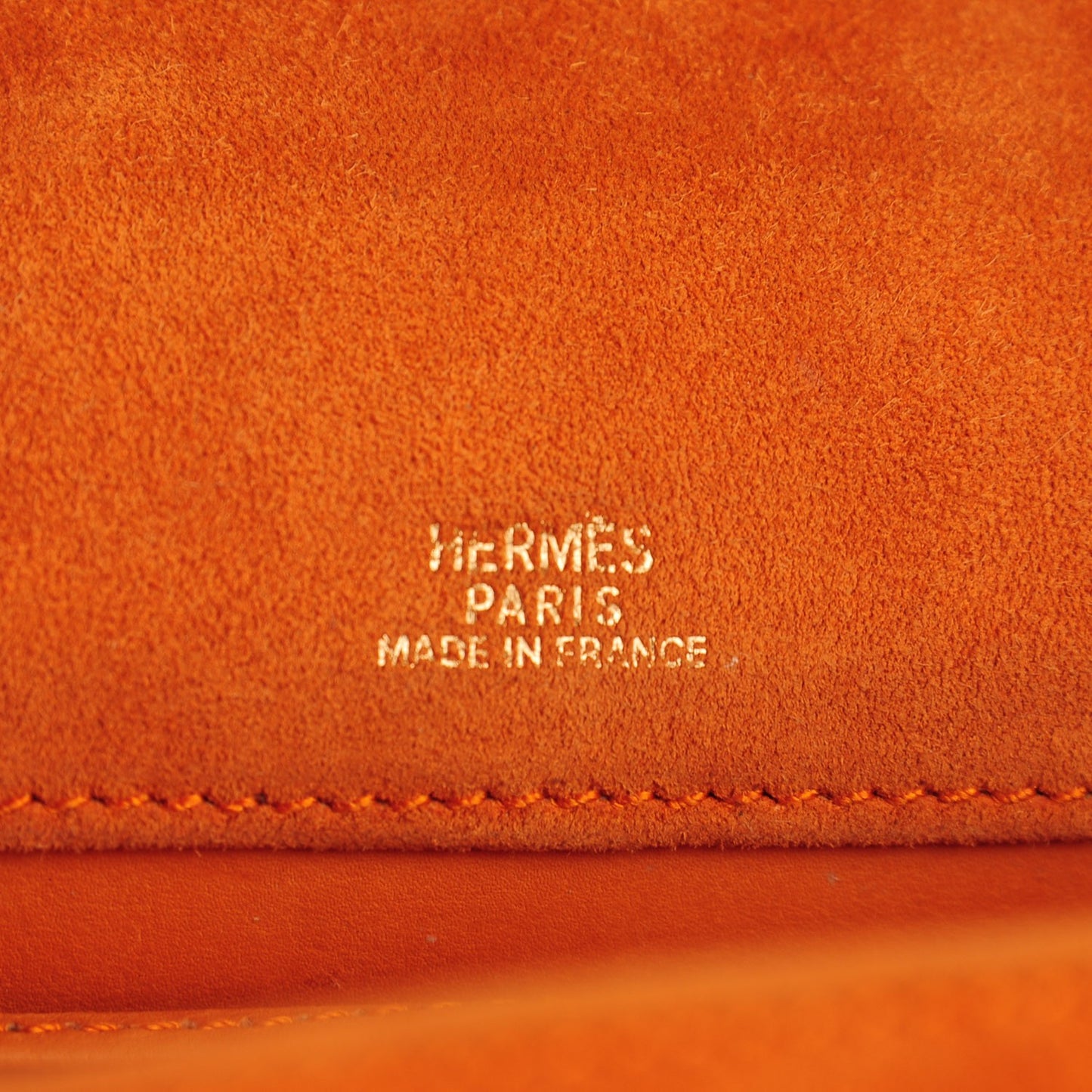 Veau Doblis Kelly Pochette Orange