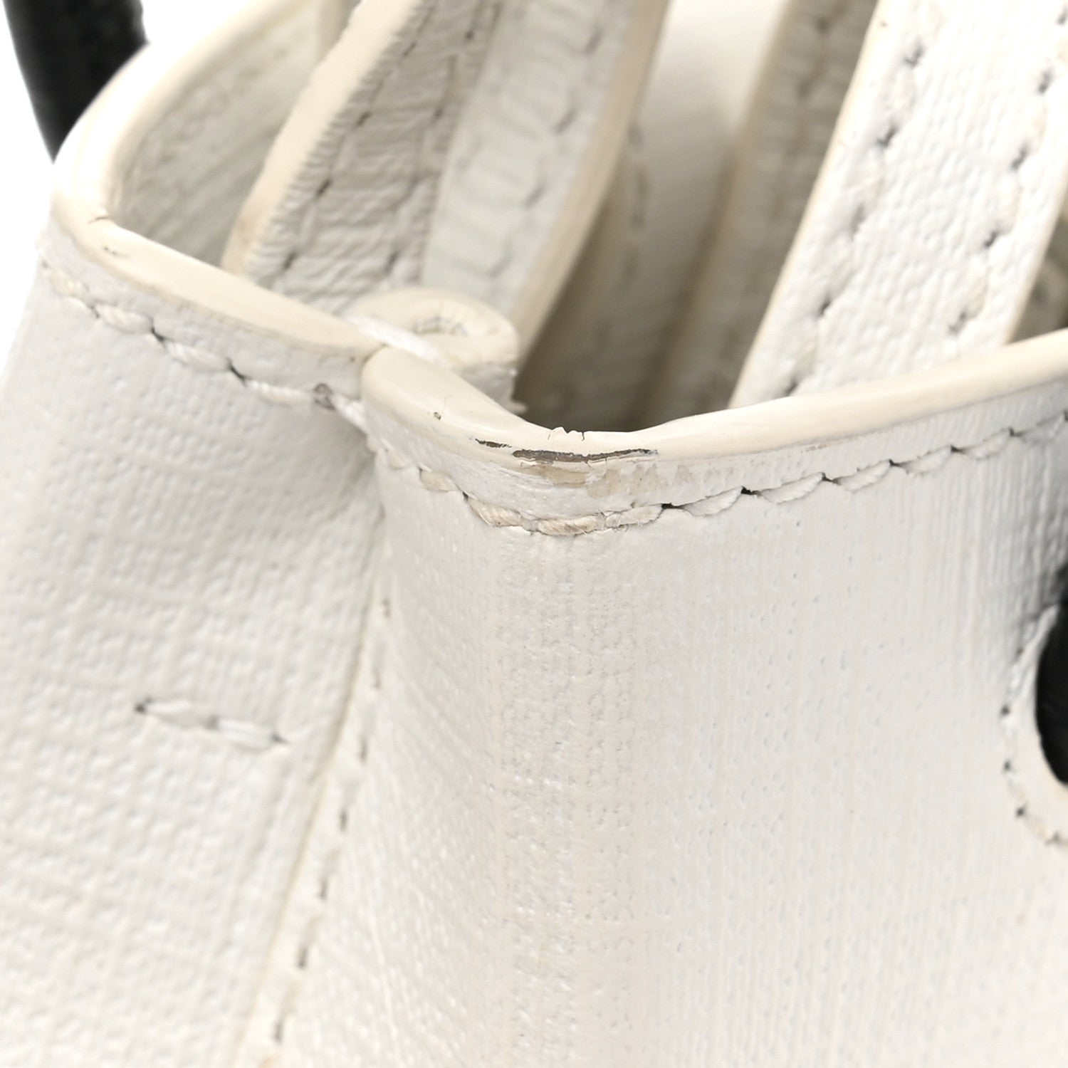Balenciaga Squared Calfskin Logo Shopping Phone Holder Bag White 13 of 13