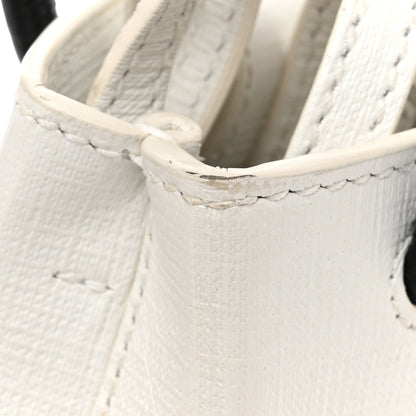 Balenciaga Squared Calfskin Logo Shopping Phone Holder Bag White 13 of 13