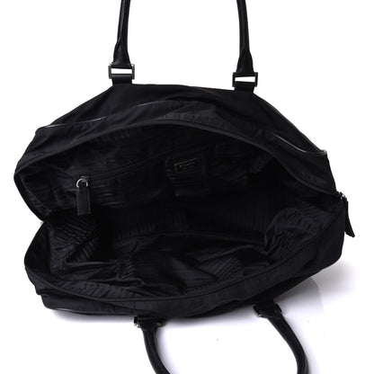 Prada Tessuto Nylon Saffiano Duffle Black 4 of 7