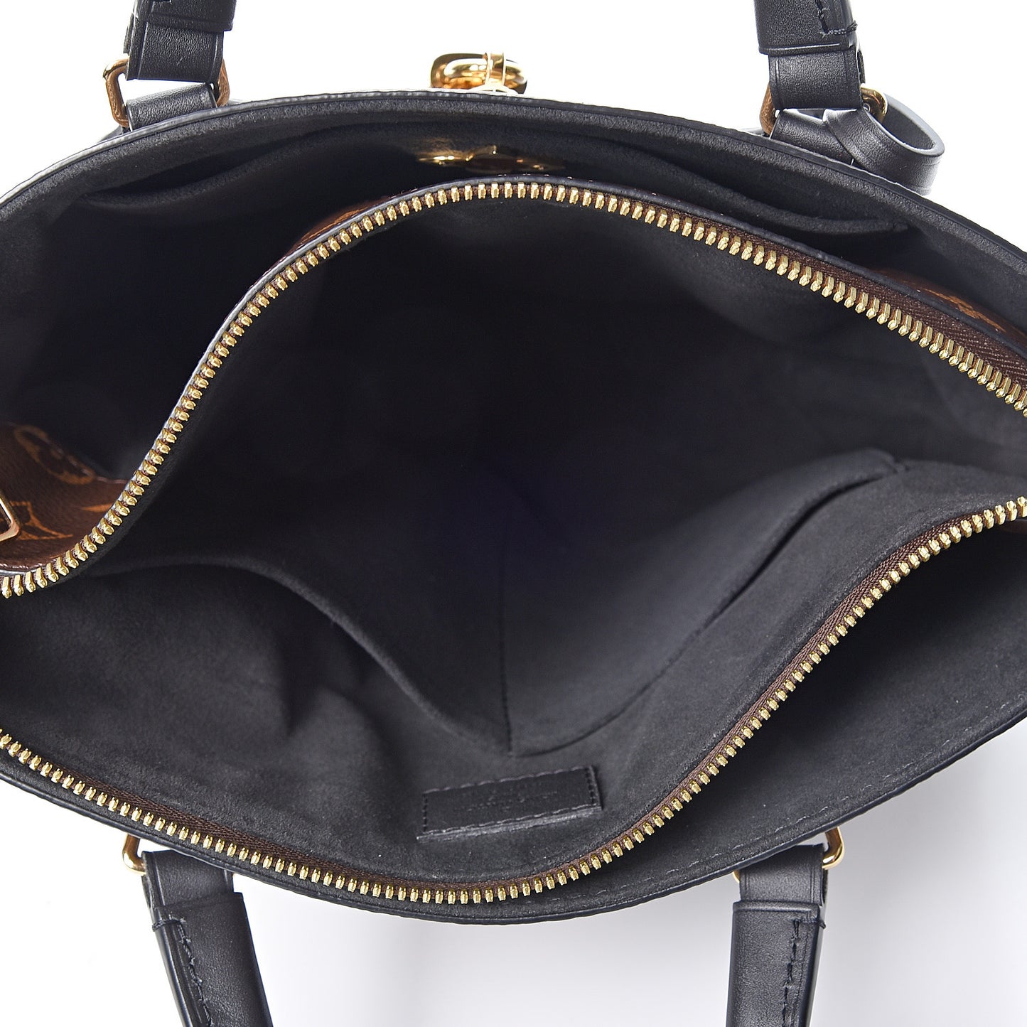 Monogram Flower Zipped Tote PM Black