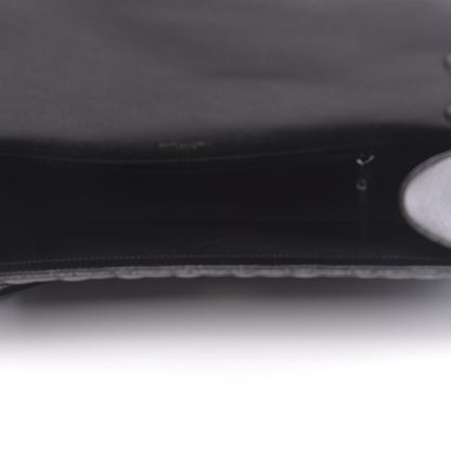 Saint Laurent Grain De Poudre Textured Mixed Matelasse Large Triquilt Monogram Monochrome Satchel Black 5 of 9