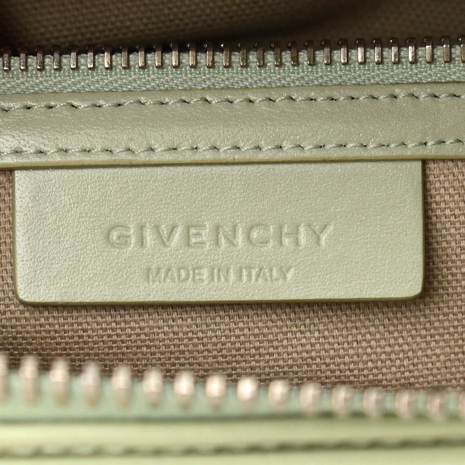 Givenchy Shiny Lord Calfskin Medium Antigona Aqua Green 6 of 11