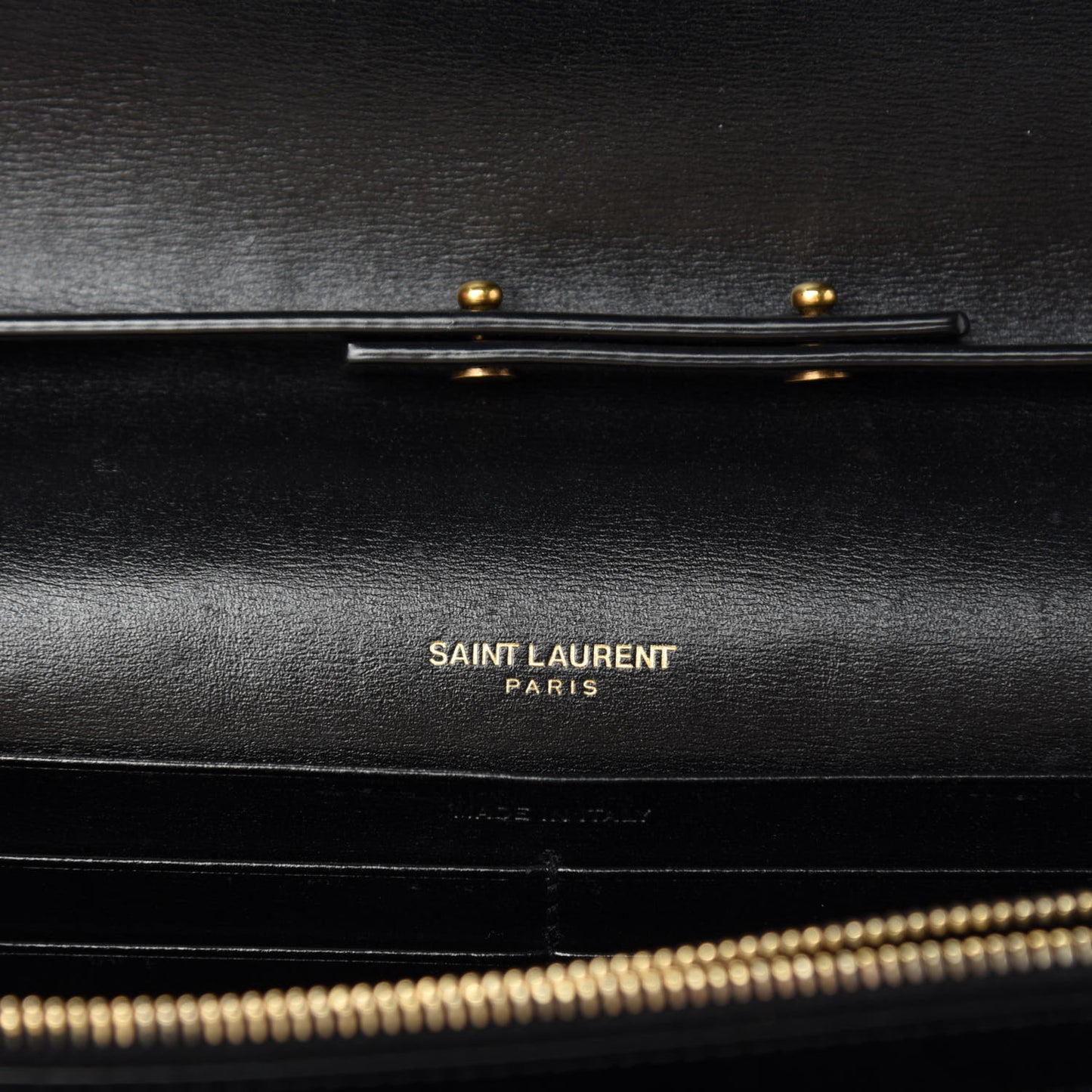 Smooth Calfskin Monogram Sulpice Chain Wallet Black