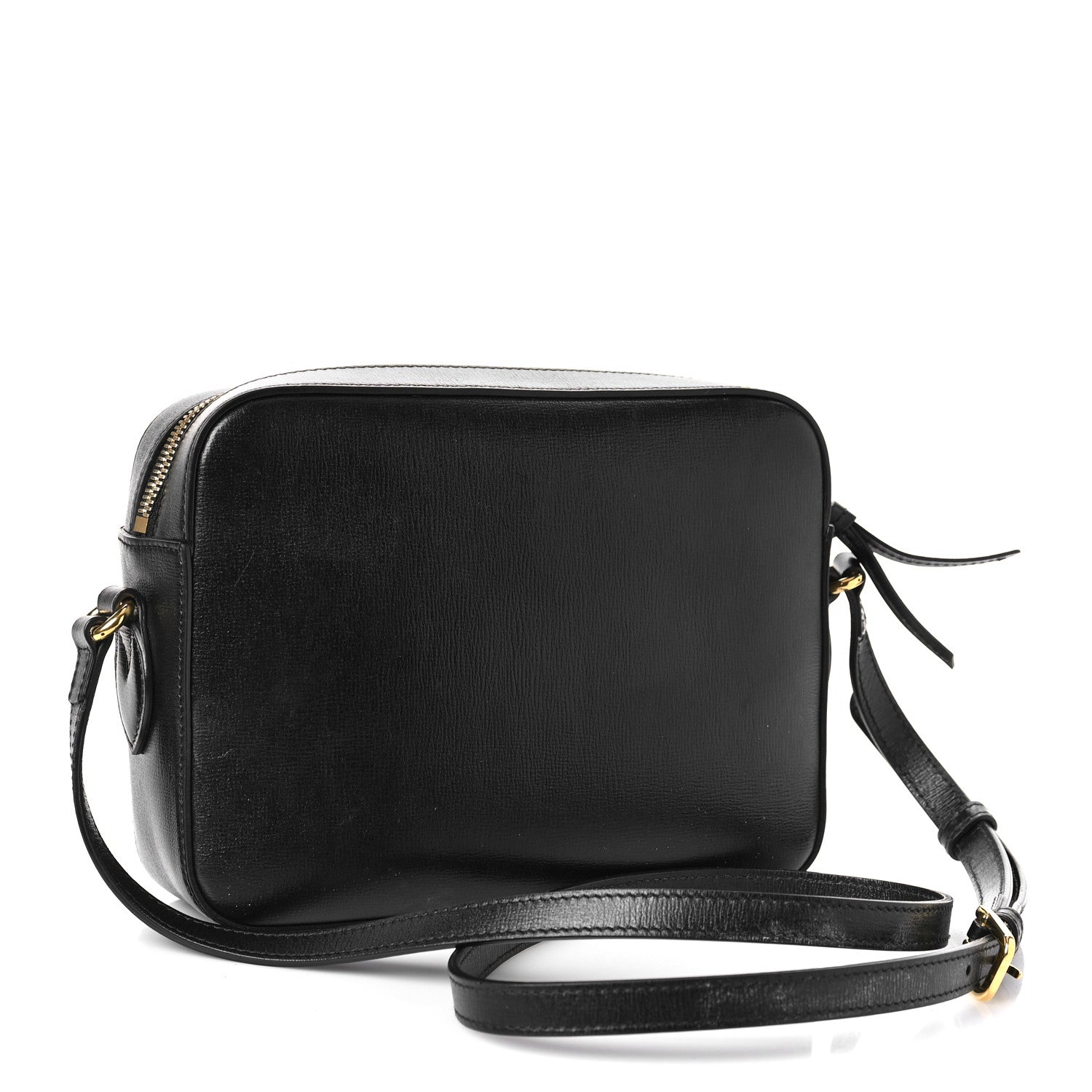 Gucci Textured Calfskin Small Horsebit 1955 Shoulder Bag Black 3 of 10