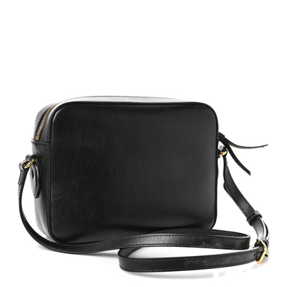 Gucci Textured Calfskin Small Horsebit 1955 Shoulder Bag Black 3 of 10