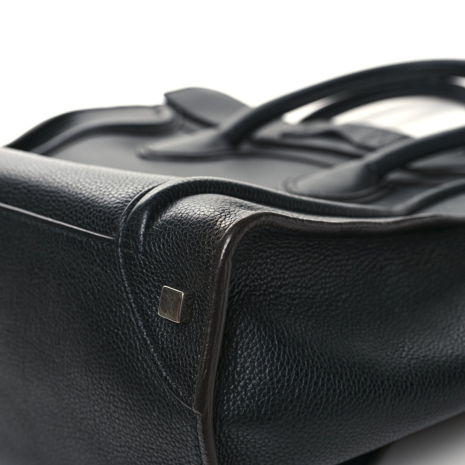 Celine Drummed Calfskin Mini Luggage Black 11 of 11