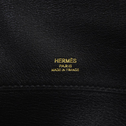 Hermes Swift Kelly Cut Clutch Pochette Black 6 of 8