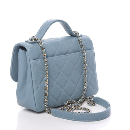 Chanel Caviar Quilted Small Business Affinity Flap Light Blue 2 of 10