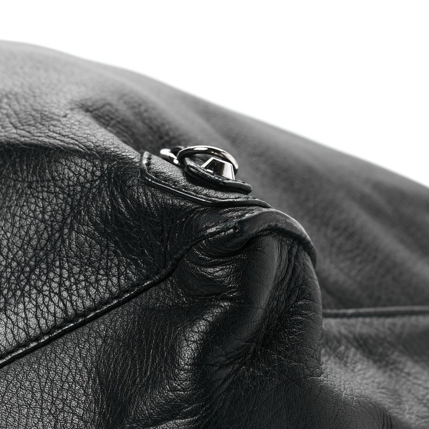Supple Calfskin Papier A4 Zip Around Tote Black