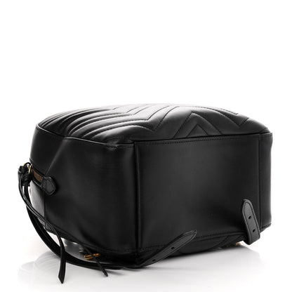 Gucci Calfskin Matelasse GG Marmont Dome Backpack Black 4 of 15