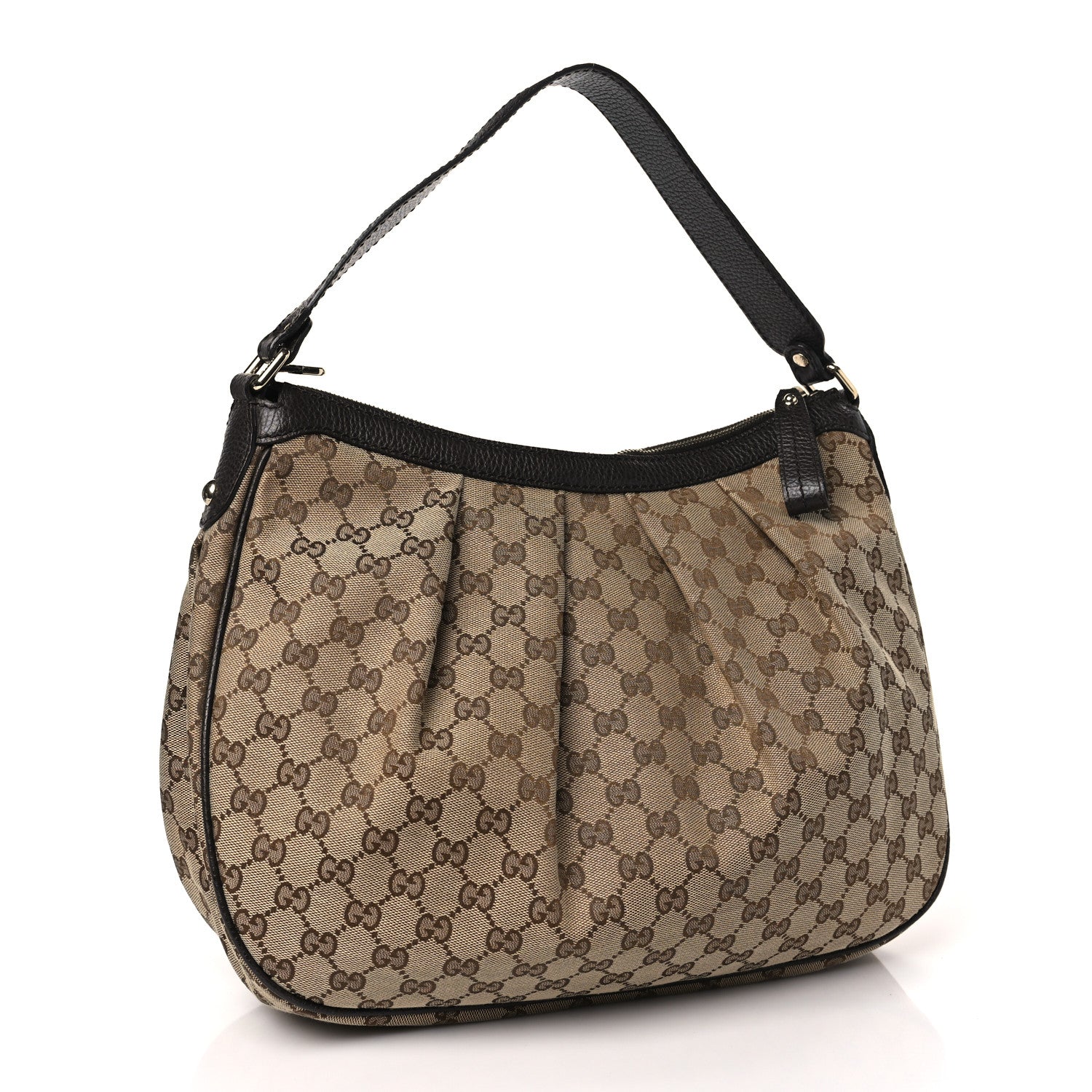 Gucci Monogram Medium Sukey Hobo Dark Brown 3 of 9
