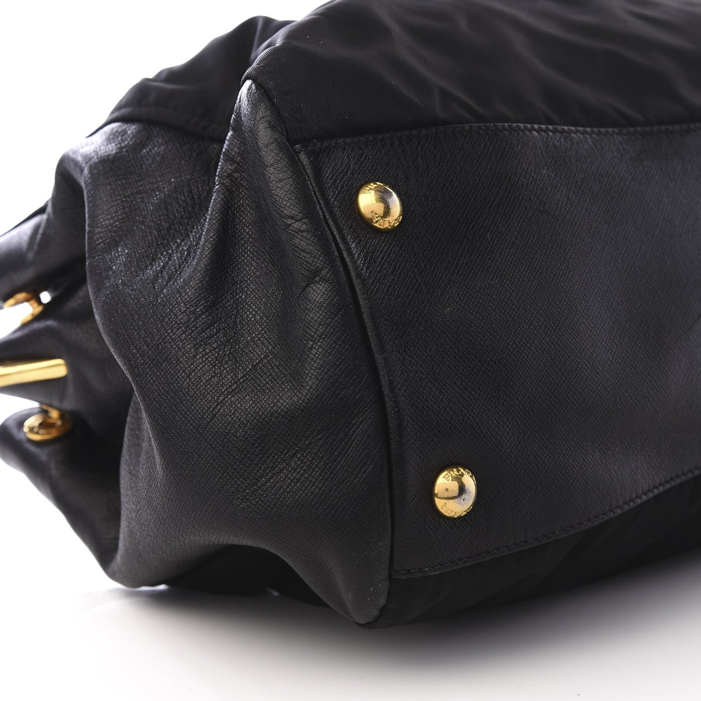 Tessuto Nylon Saffiano Tote Black