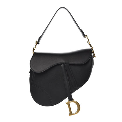 Christian Dior Grained Calfskin Saddle Bag Black 1 of 7