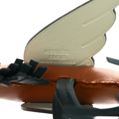 Hermes Milo Lambskin Grigri Rodeo Pegase Horse Bag Charm PM Gold Vert Cypress Vert Fizz 3 of 5