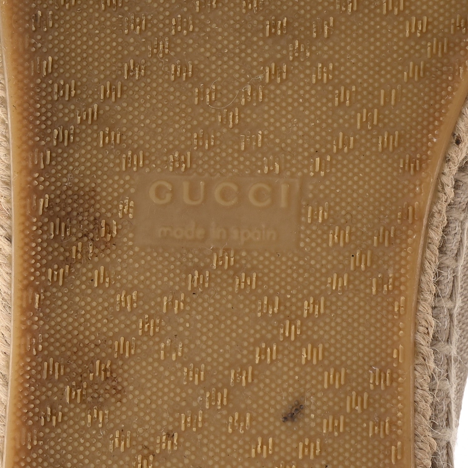 Gucci Washed Cotton Miro Soft Calfskin GG Monogram Espadrilles 39 White Mystic White 7 of 9