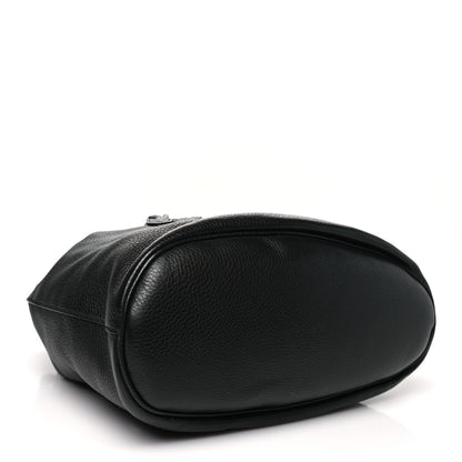 Gucci Pebbled Calfskin Small Soho Drawstring Backpack Black 4 of 10