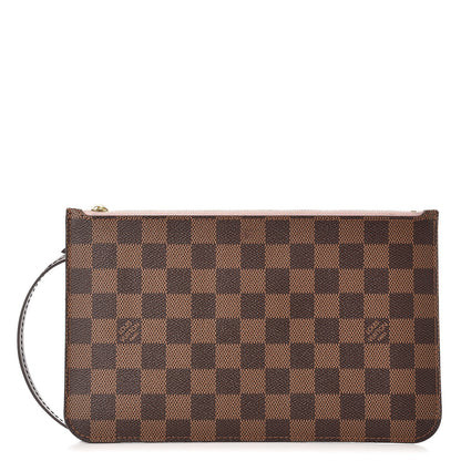 Louis Vuitton Damier Ebene Neverfull MM GM Pochette Rose Ballerine 1 of 7