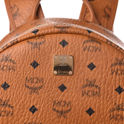 MCM Visetos Medium Side Studs Stark Backpack Cognac 10 of 10
