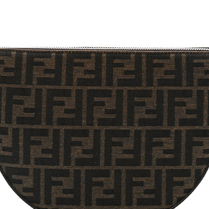 Fendi Fabric Jacquard FF Melon Bag Tobacco Black 7 of 9