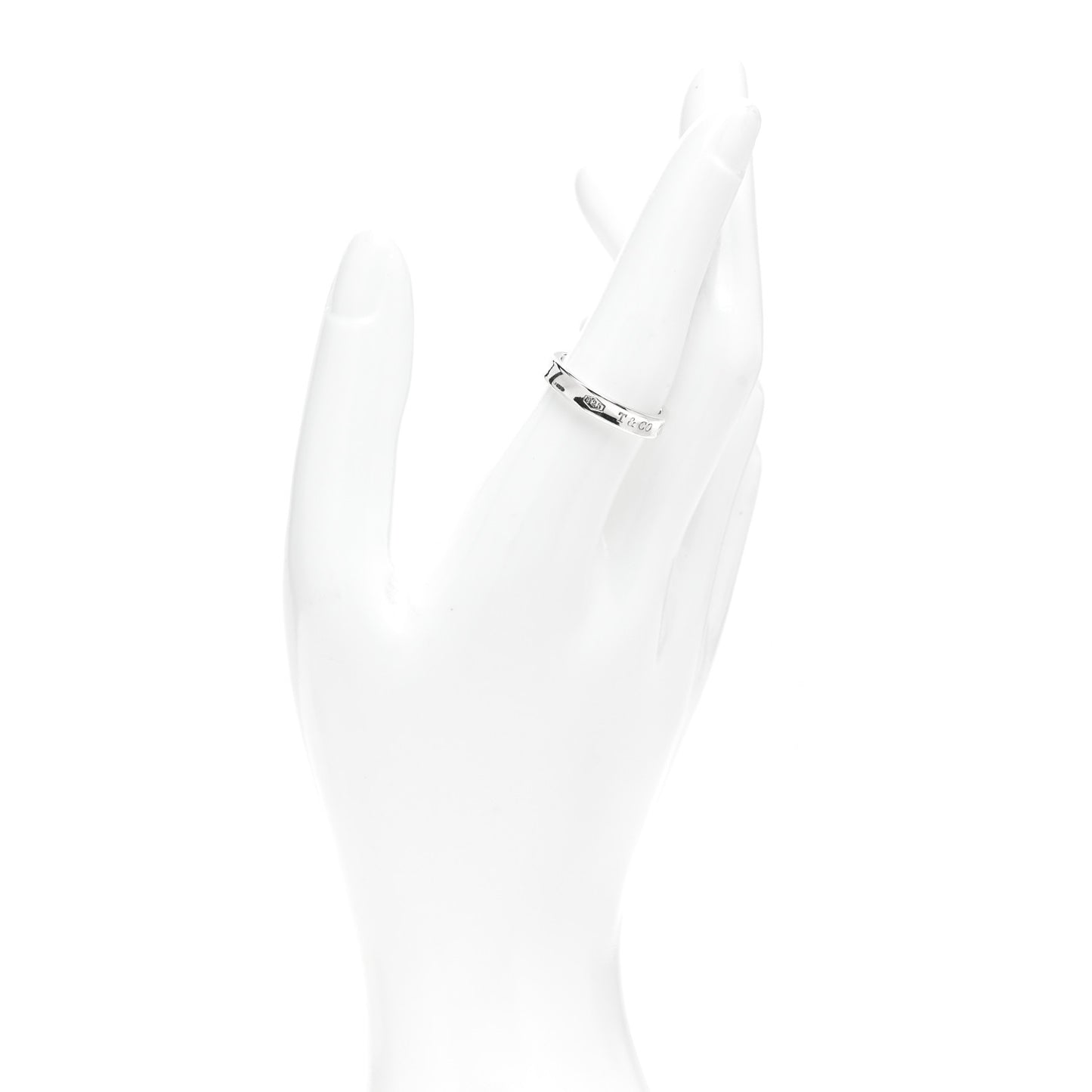 Sterling Silver Narrow 1837 Band Ring 57 8